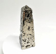 6.49" Polished PYRITE CRYSTAL OBELISK Tower Huanzala mine, Peru T661