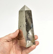 5.23" Polished PYRITE CRYSTAL OBELISK Tower Huanzala mine, Peru T653