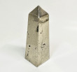 5.23" Polished PYRITE CRYSTAL OBELISK Tower Huanzala mine, Peru T653