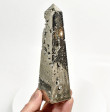 6.18" Polished PYRITE CRYSTAL OBELISK Tower Huanzala mine, Peru T651