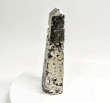 8.46" Polished PYRITE CRYSTAL OBELISK Tower Huanzala mine, Peru T663