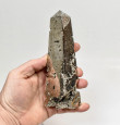 6.06" Polished PYRITE CRYSTAL OBELISK Tower Huanzala mine, Peru T654