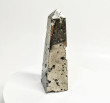 6.10" Polished PYRITE CRYSTAL OBELISK Tower Huanzala mine, Peru T658