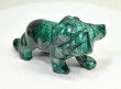 3.26" POLISHED MALACHITE LION Animal Carving Congo - CM187