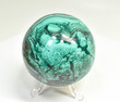 2.79" POLISHED MALACHITE SPHERE With Stand Congo - E249