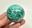 2.20" POLISHED MALACHITE SPHERE With Stand Congo - E706