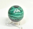 1.85" POLISHED MALACHITE SPHERE With Stand Congo - E699