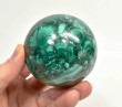 2.67" POLISHED MALACHITE SPHERE With Stand Congo - E709