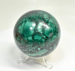 2.67" POLISHED MALACHITE SPHERE With Stand Congo - E709