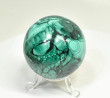 2.32" POLISHED MALACHITE SPHERE With Stand Congo - E707