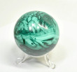 2.32" POLISHED MALACHITE SPHERE With Stand Congo - E707