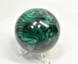 2.67" POLISHED Chatoyant MALACHITE SPHERE With Stand Congo - E710