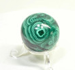 1.45" POLISHED MALACHITE SPHERE With Stand Congo - E702