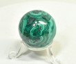 1.45" POLISHED MALACHITE SPHERE With Stand Congo - E702