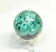 1.85" POLISHED MALACHITE SPHERE With Stand Congo - E701