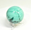 2.16" POLISHED MALACHITE SPHERE With Stand Congo - E705
