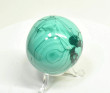 2.16" POLISHED MALACHITE SPHERE With Stand Congo - E705