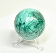 2.04" POLISHED MALACHITE SPHERE With Stand Congo - E703