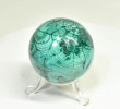 2.04" POLISHED MALACHITE SPHERE With Stand Congo - E703