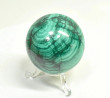 2.20" POLISHED MALACHITE SPHERE With Stand Congo - E704