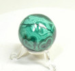 1.57" POLISHED MALACHITE SPHERE With Stand Congo - E700
