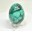 2.59" POLISHED MALACHITE EGG With Stand Congo - E693