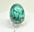 2.59" POLISHED MALACHITE EGG With Stand Congo - E693