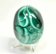 2.20" POLISHED MALACHITE EGG With Stand Congo - E690