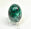 2.20" POLISHED MALACHITE EGG With Stand Congo - E686