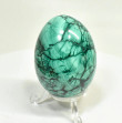 2.55" POLISHED MALACHITE EGG With Stand Congo - E691
