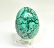 2.55" POLISHED MALACHITE EGG With Stand Congo - E691
