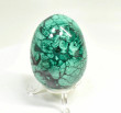 2.55" POLISHED MALACHITE EGG With Stand Congo - E691