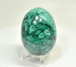 2.55" POLISHED MALACHITE EGG With Stand Congo - E691