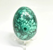 2.87" POLISHED MALACHITE EGG With Stand Congo - E692