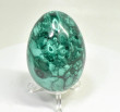 2.87" POLISHED MALACHITE EGG With Stand Congo - E692