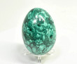 2.87" POLISHED MALACHITE EGG With Stand Congo - E692
