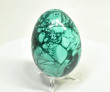 2.87" POLISHED MALACHITE EGG With Stand Congo - E692