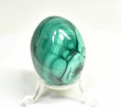 2" POLISHED MALACHITE EGG With Stand Congo - E683