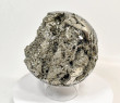 5.82" Polished PYRITE CRYSTAL SPHERE Carving With Stand Huanzala mine, Peru T683