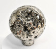 4.88" Polished PYRITE CRYSTAL SPHERE Carving With Base Huanzala mine, Peru T687