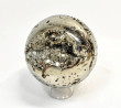 4.13" Polished PYRITE CRYSTAL SPHERE Carving With Stand Huanzala mine, Peru T685