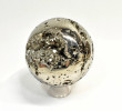 4.13" Polished PYRITE CRYSTAL SPHERE Carving With Stand Huanzala mine, Peru T685