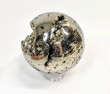 4.13" Polished PYRITE CRYSTAL SPHERE Carving With Stand Huanzala mine, Peru T685