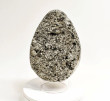 9.25" Polished PYRITE CRYSTAL EGG Carving With Stand Huanzala mine, Peru T691