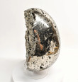 9.25" Polished PYRITE CRYSTAL EGG Carving With Stand Huanzala mine, Peru T691
