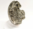 7.16" Polished PYRITE CRYSTAL EGG Carving With Stand Huanzala mine, Peru T689