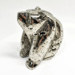4.48" Polished PYRITE CRYSTAL BEAR Carving Huanzala mine, Peru T670