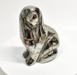 5.19" Polished PYRITE CRYSTAL DOG Carving Huanzala mine, Peru T673