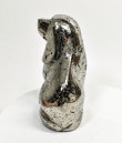 5.19" Polished PYRITE CRYSTAL DOG Carving Huanzala mine, Peru T673