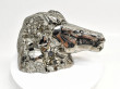 7.48" Polished PYRITE CRYSTAL HORSE Bust Carving Huanzala mine, Peru T675